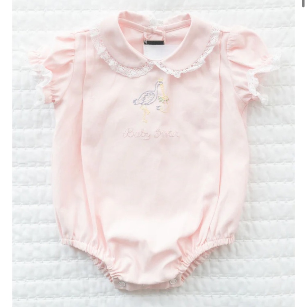 Ruth and Ralph embroidered onesie